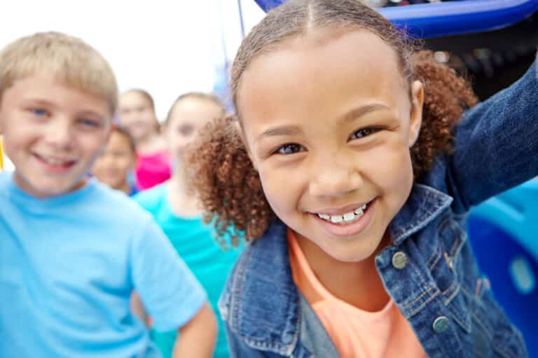 She loves spending time with her friends.